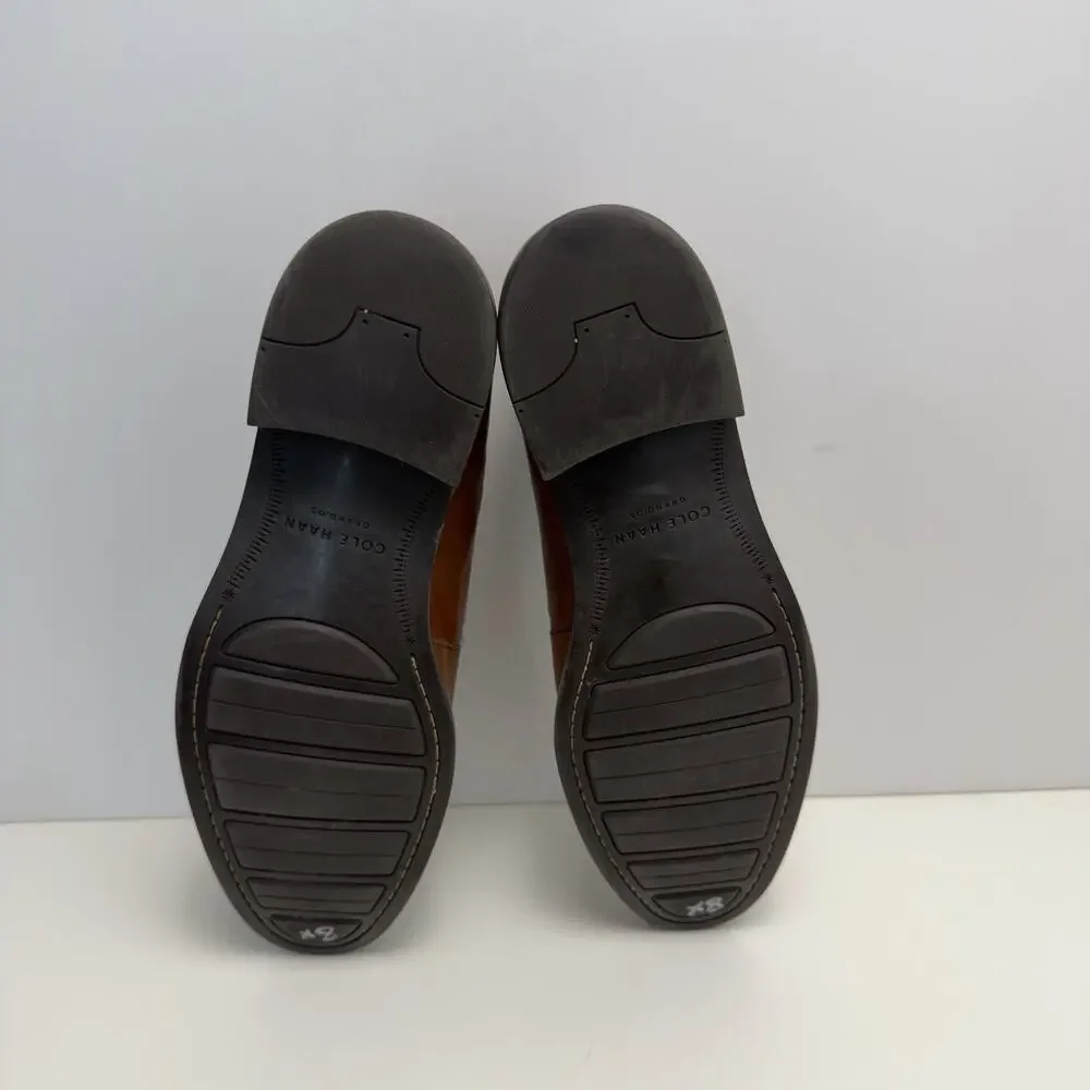 Cole Haan Dress Loafers Shoes Size 11M Leather Chestnut Brown Career Wear